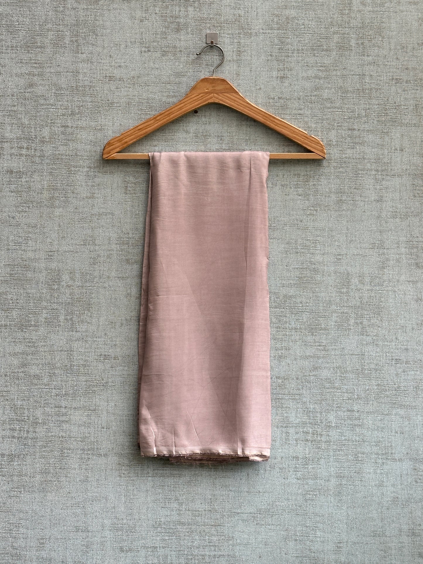 Lilac Tissue Organza with Floral Hand Embroidery