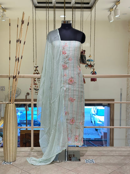 Linen Cotton with Floral Digital Print