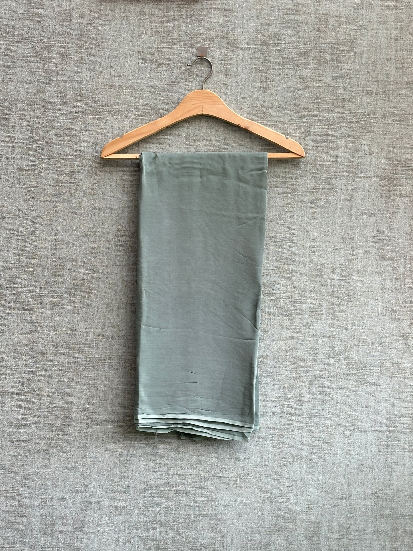 Pastel Turquoise Blue Shimmer Tissue with Hand Embroidery