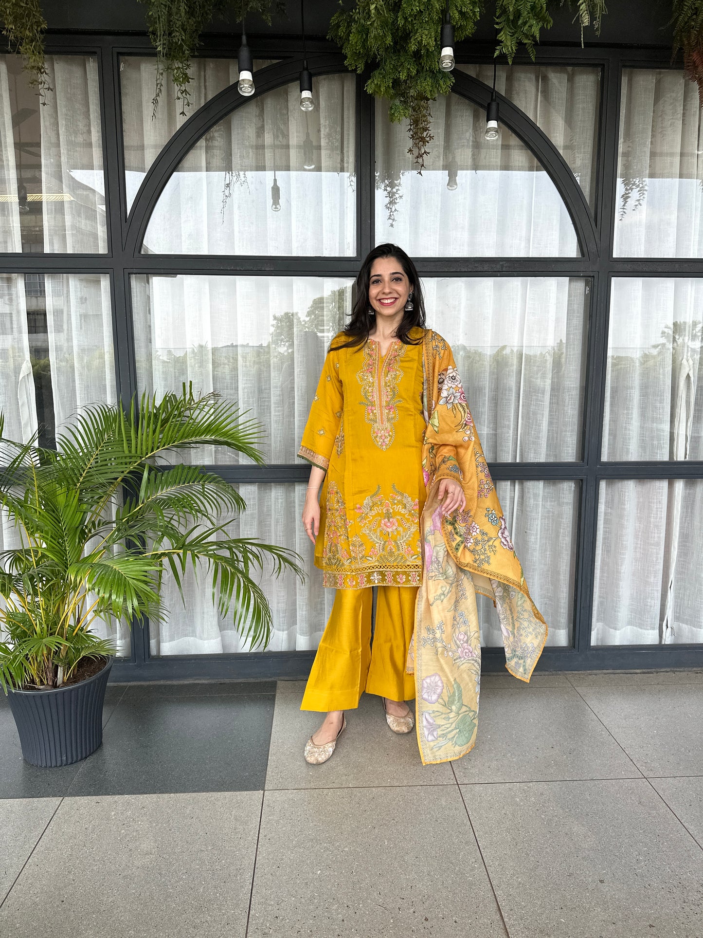 Mustard Yellow Farshi Suit