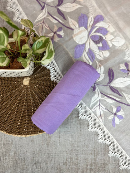 White Kota with Cutwork Embroidery