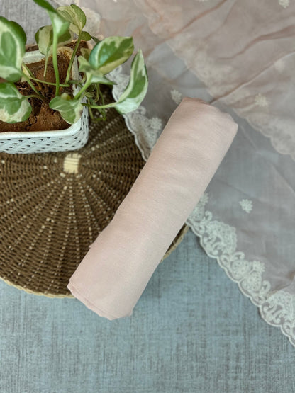 Pink Linen with Threadwork