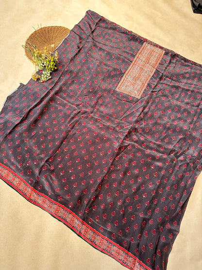 Black Pure Crepe Salwar Suit